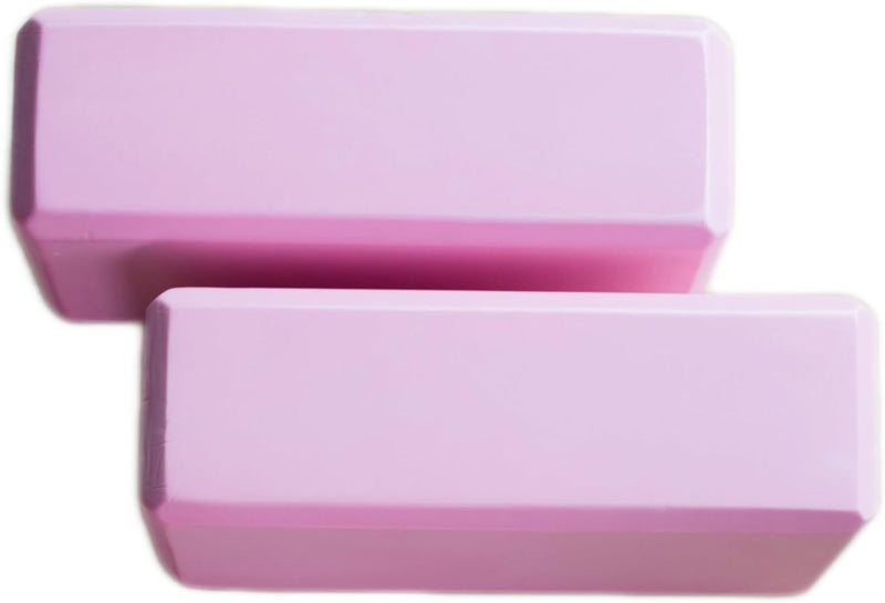 binstree Yoga Block High Density EVA Foam Blocks 2 Packs 9"x6"x3" Each, Supportive, Lightweight with Beveled Edges for Yoga, Pilates, and Meditation - Image 3